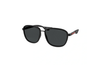 PRADA Irregular Shape Sunglasses Men's Black