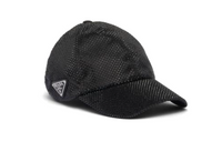 PRADA Cotton, Synthetic Crystal, Enamel Baseball Caps Women's Black