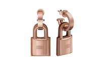 HERMES O'Kelly Earrings Women's Rose Gold
