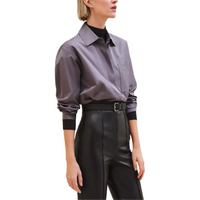 HERMES Shirts Women's Lime Gray