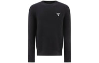 PRADA Logo Embroidered Crewneck Knit Sweater
