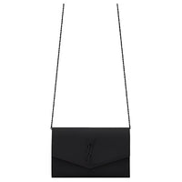 SAINT LAURENT UPTOWN Leather Envelope Bag, Shoulder Bag, Crossbody Bag Mini Women's Black
