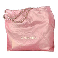 CHANEL 22Bag Cow Leather Bucket Bag, Handbag, Shoulder Bag Women's