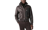 HERMES Jackets Coats Men's Brown