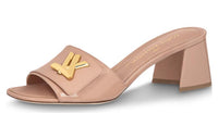 LOUIS VUITTON Shake Slide Slippers Women's Umber