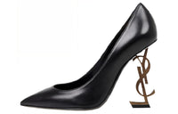 SAINT LAURENT Irregular Heel High Heels Women's Black