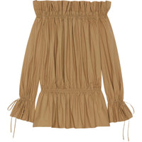 SAINT LAURENT Long Sleeved Dresses Women's Khaki