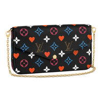 LOUIS VUITTON Felicie Pochette Game On Black