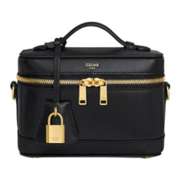 CELINE Calfskin Shoulder Bag, Crossbody Bag, Handbag Women's Black