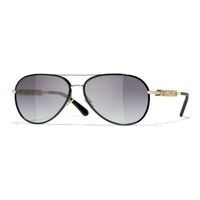 CHANEL Aviator Sunglasses Unisex Black