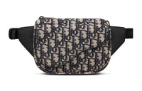 DIOR Cow Leather Saddle Bag, One Shoulder Crossbody Fanny Pack Regular Men's Beige & Black