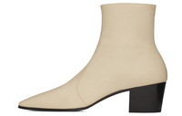 SAINT LAURENT Wyatt Ankle Boots Women's White