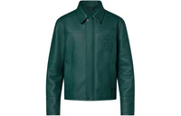 LOUIS VUITTON SS24 Leather Jacket Men's Pine Green