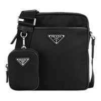 PRADA Nylon Shoulder Bag Men's Black