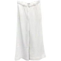 CHANEL 21C Casual Pants Women's White