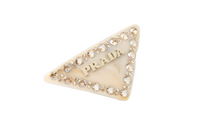 PRADA Triangle logo Hair Clip