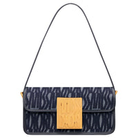DIOR Miss Dior Denim Handbag Shoulder Bag Women's Dark Blue