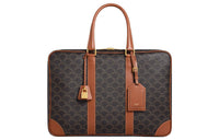 CELINE Soft Leather Trim Luggage Bag, Storage Bag, Travel Bag Women's