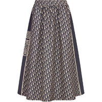 DIOR SS21 Casual Long Skirt Women's Marine Blue