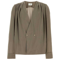 SAINT LAURENT Dove V-Neck Shirt