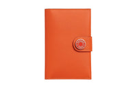 HERMES R.M.S Evercolor Leather Card Holder Regular Women's Flame Orange Red