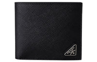PRADA Leather Wallet Men's Black