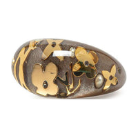 LOUIS VUITTON Pre-Owned 21th Century Resin Crystal Inclusion Costume Ring