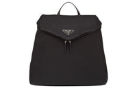 PRADA Fabric With Leather Backpack Men's Black