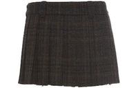 MIU MIU Casual Short Skirts Women's Khaki