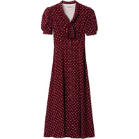 MIU MIU Short-Sleeved Dresses Women's Burgundy