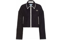 PRADA Cropped Coats Women's Black