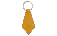 HERMES Swift Leather Tie Shaped Key Ring, Bag Accessory Women's Amber Yellow