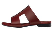 HERMES Devise Stylish Sandals Women's Umber