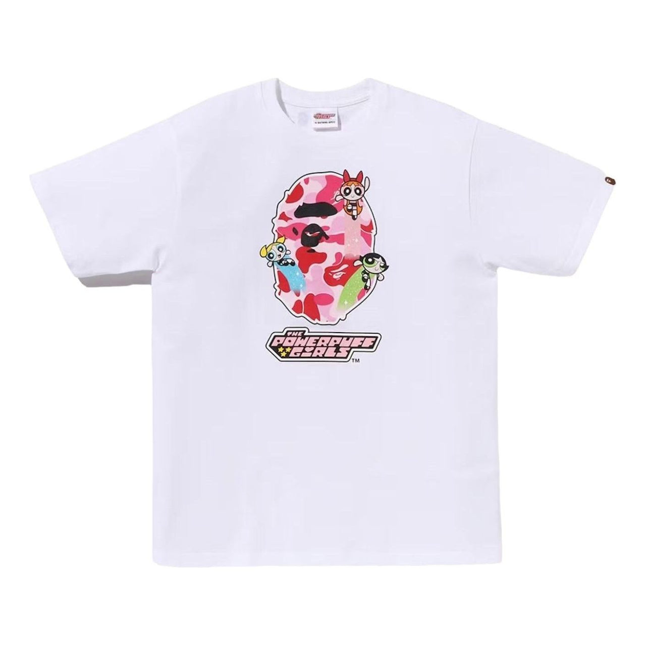 A Bathing Ape X The Powerpuff Girls Ape Head T-Shirt 'White' 1L73-210-091-WH