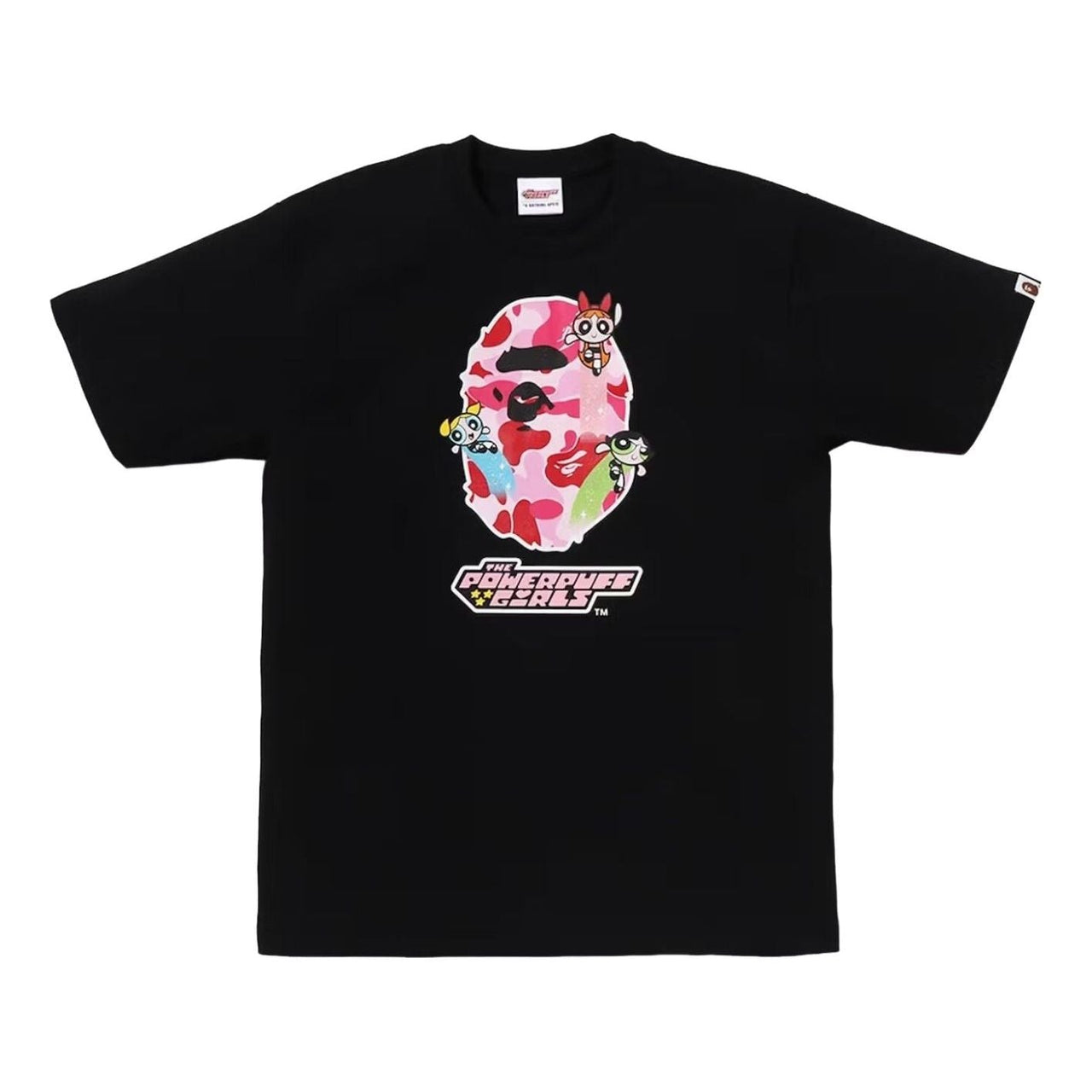 A Bathing Ape X The Powerpuff Girls Ape Head T-Shirt 'Black' 1L73-210-091-BLK