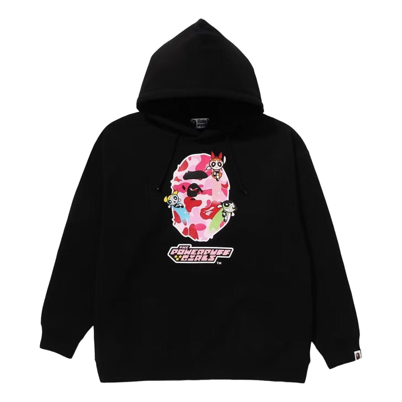 A Bathing Ape X The Powerpuff Girls Ape Head Pullover Hoodie 'Black' 0ZXSWM901142P