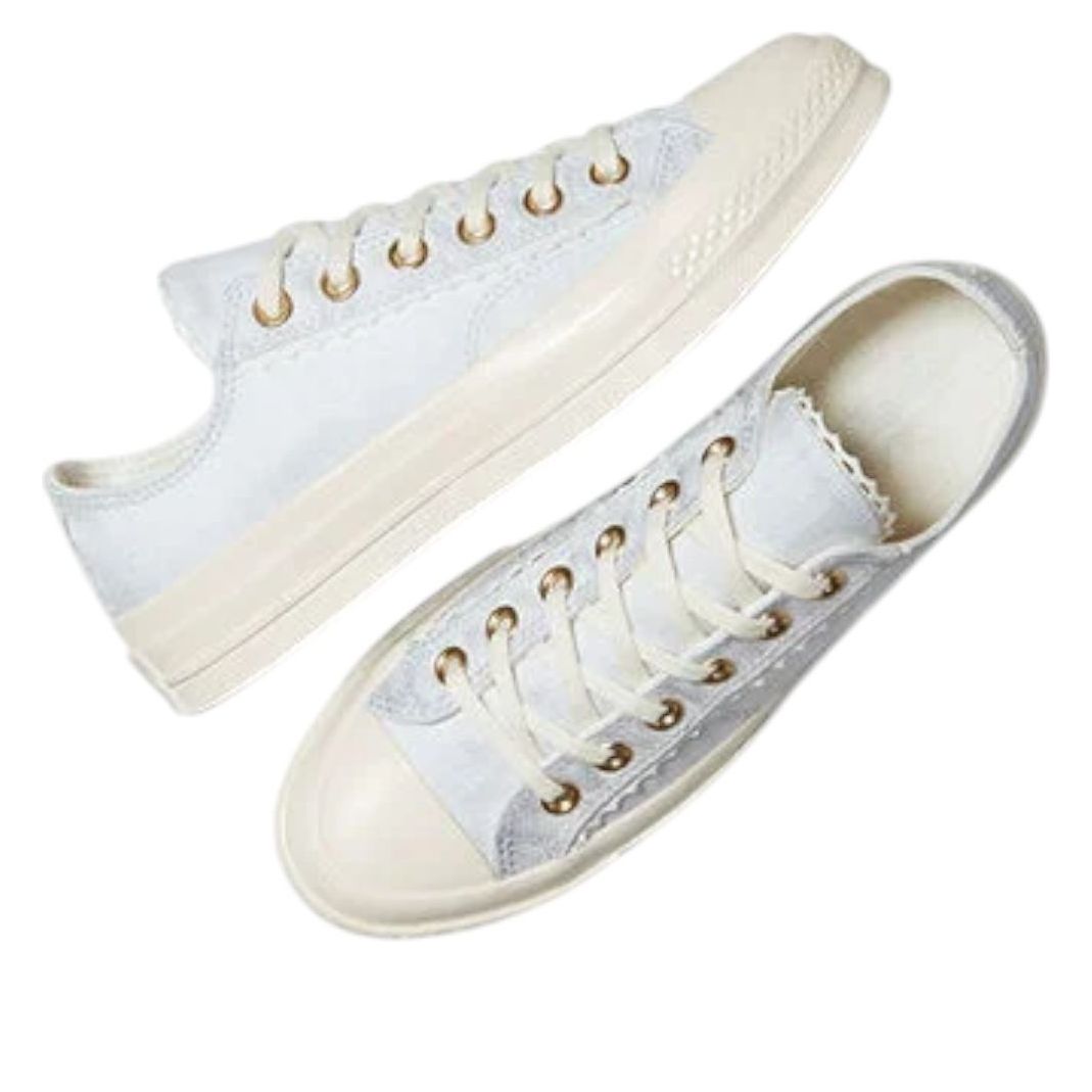 (WMNS) Converse Chuck 70 Low Lace Trim 'Egret Barely Grey' A13007C