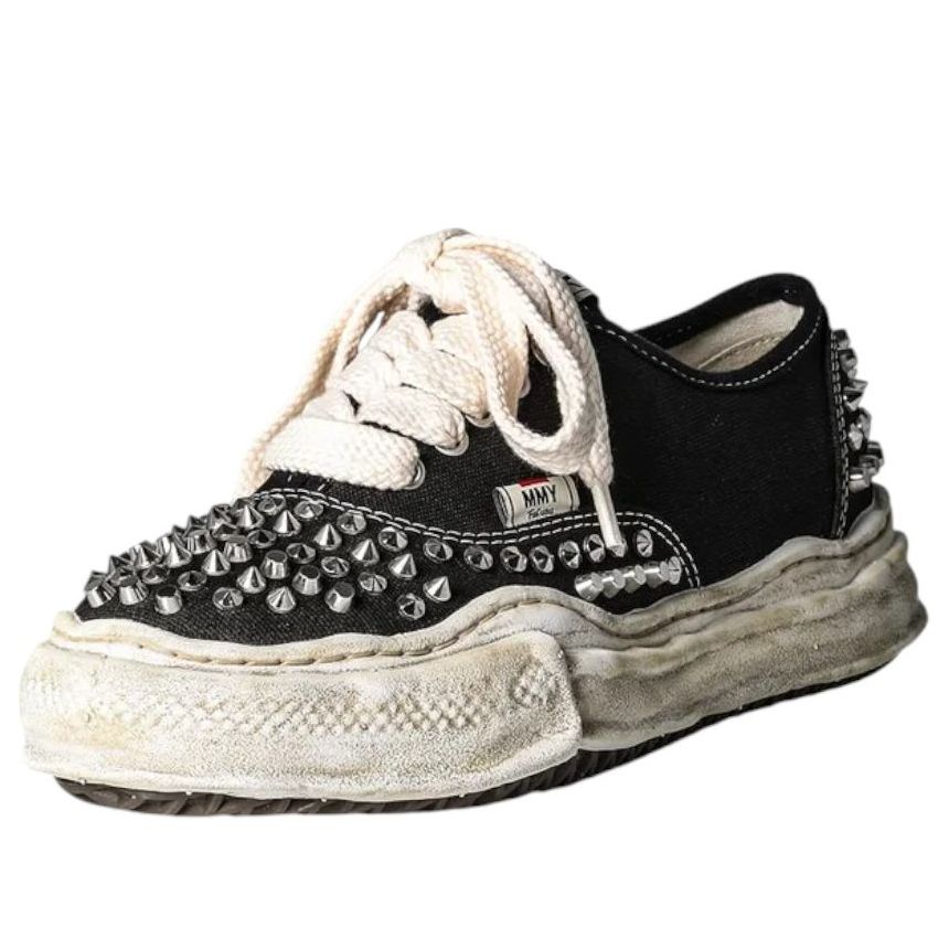 Maison MIHARA YASUHIRO Baker OG Sole Studded Canvas Low 'Black' A13FW736-BLK