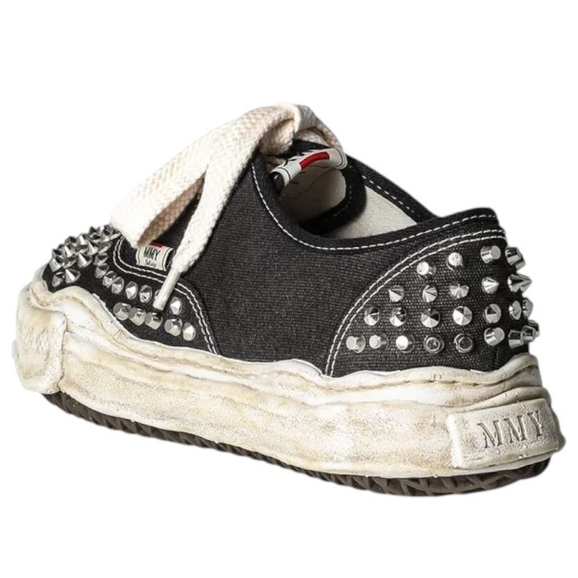 Maison MIHARA YASUHIRO Baker OG Sole Studded Canvas Low 'Black' A13FW736-BLK