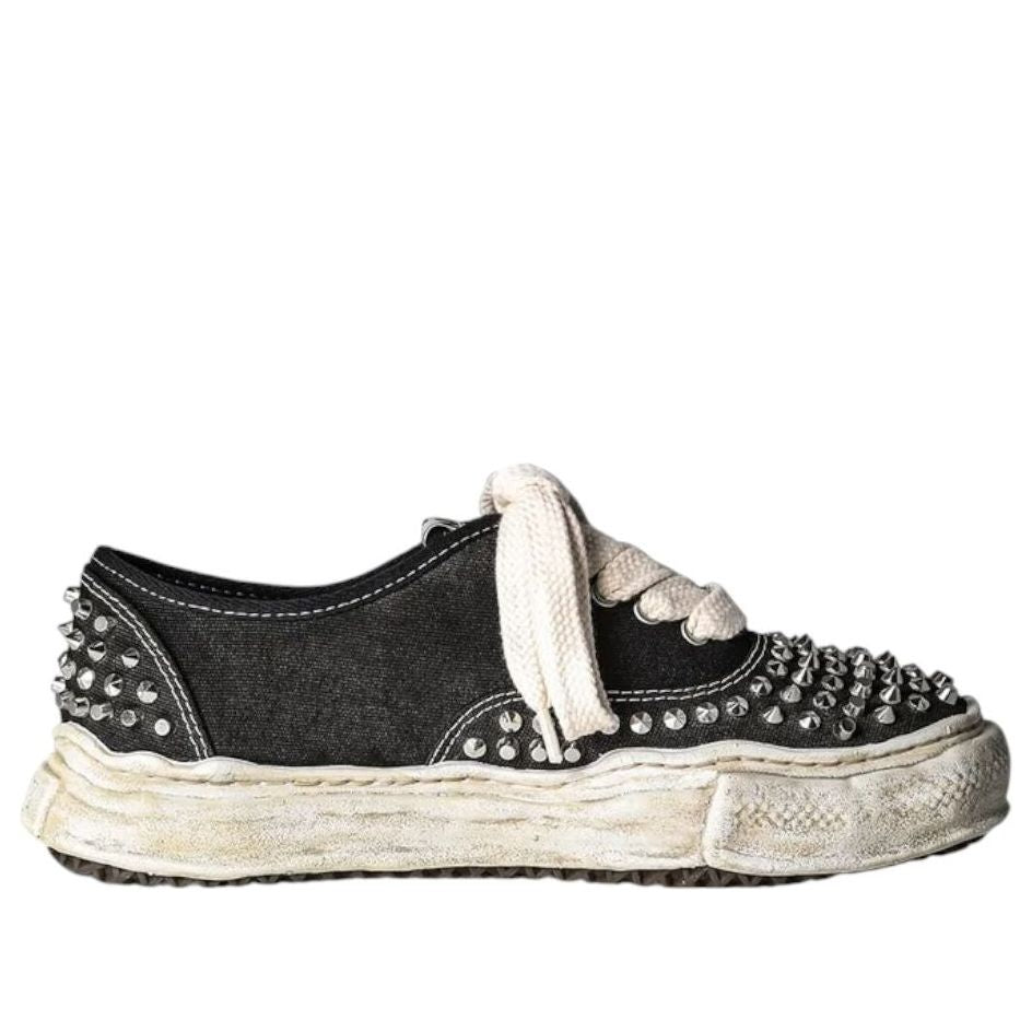 Maison MIHARA YASUHIRO Baker OG Sole Studded Canvas Low 'Black' A13FW736-BLK