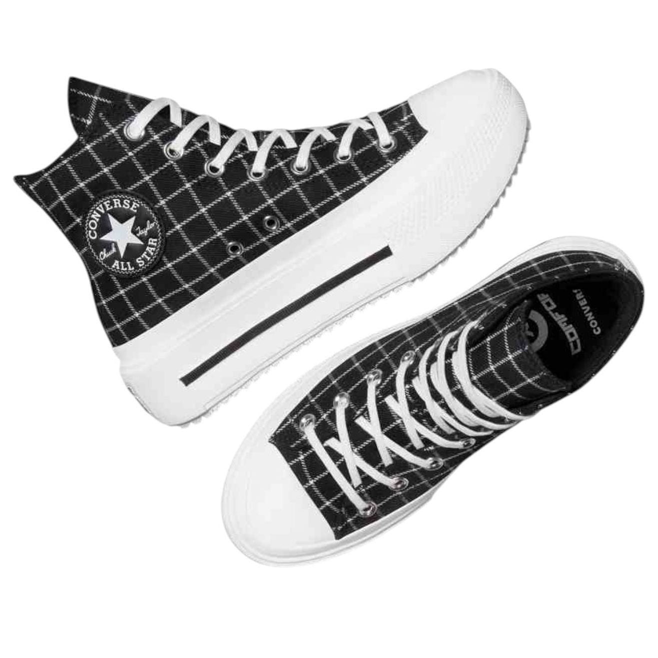 (WMNS) Converse Chuck Taylor All Star Lift Double Stack Platform High 'Plaid' A14157C