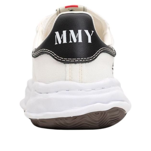 Maison MIHARA YASUHIRO Blakey OG Sole Canvas Low Velcro 'White' A14FW741-WHT