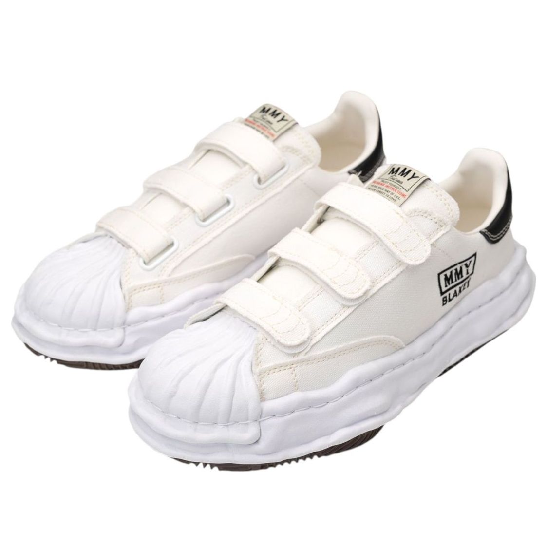 Maison MIHARA YASUHIRO Blakey OG Sole Canvas Low Velcro 'White' A14FW741-WHT