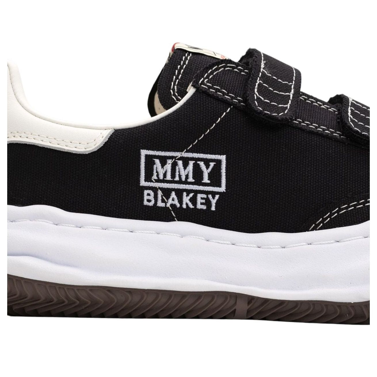 Maison MIHARA YASUHIRO Blakey OG Sole Canvas Low Velcro 'Black' A14FW741-BLK