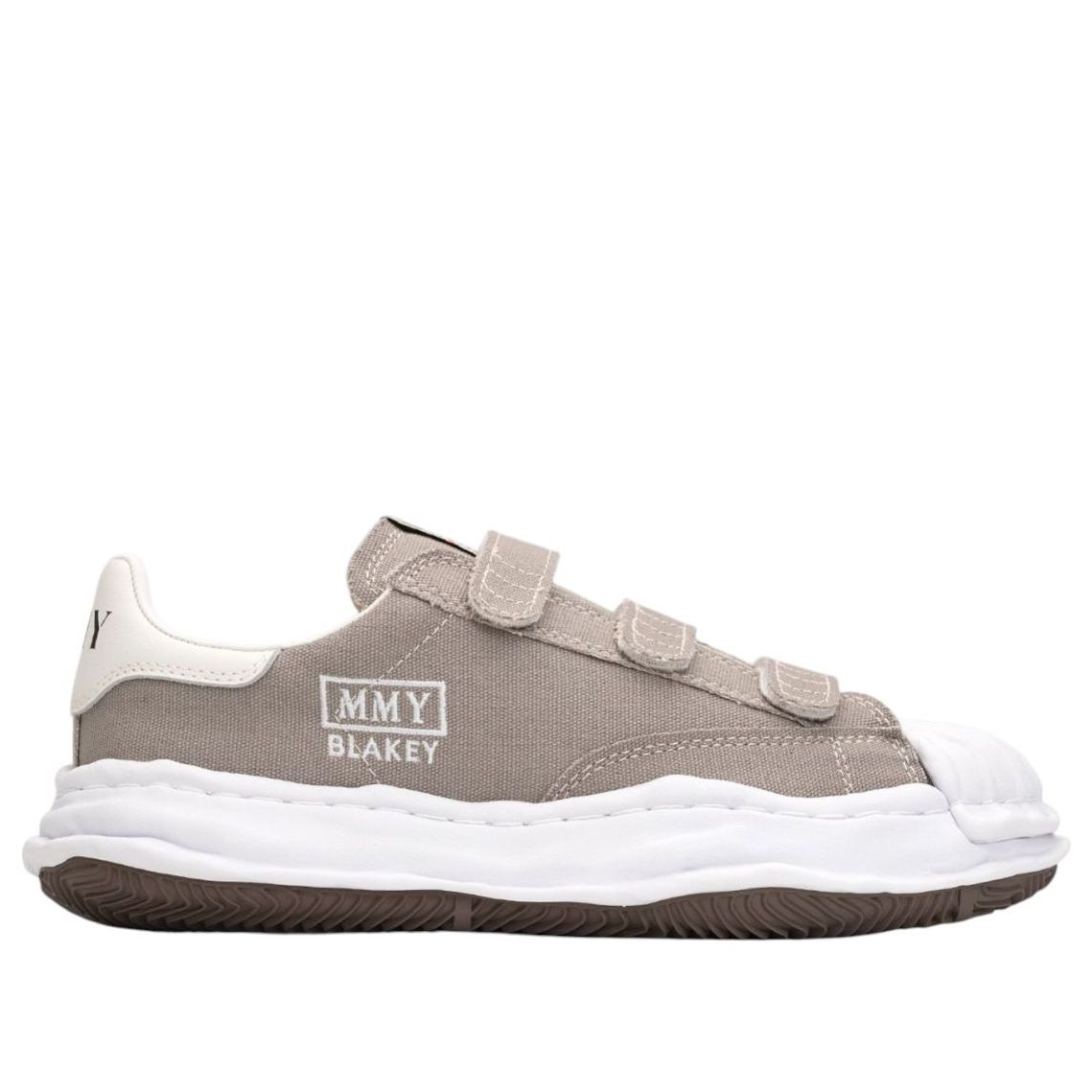 Maison MIHARA YASUHIRO Blakey OG Sole Canvas Low Velcro 'Grey' A14FW741-GRY