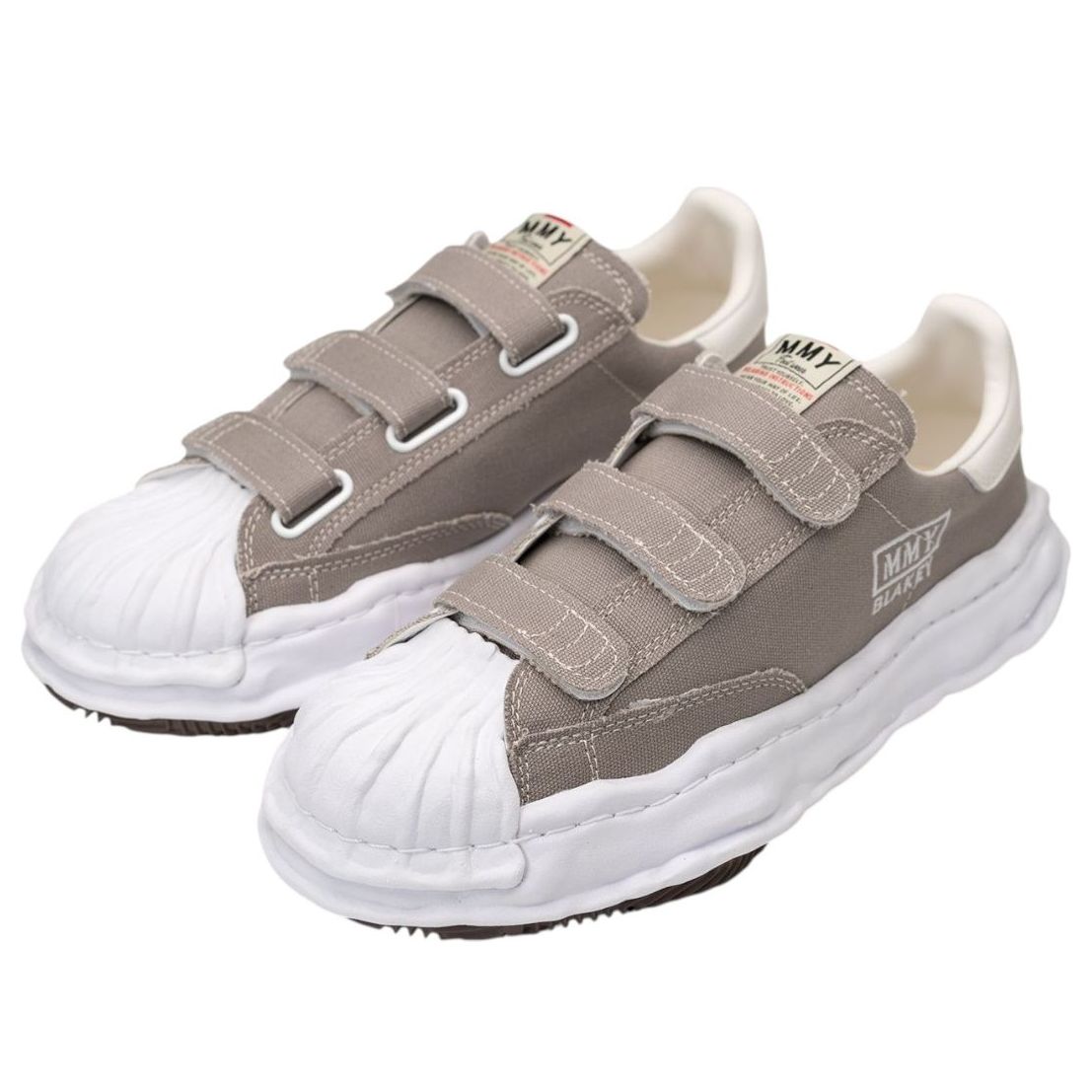Maison MIHARA YASUHIRO Blakey OG Sole Canvas Low Velcro 'Grey' A14FW741-GRY
