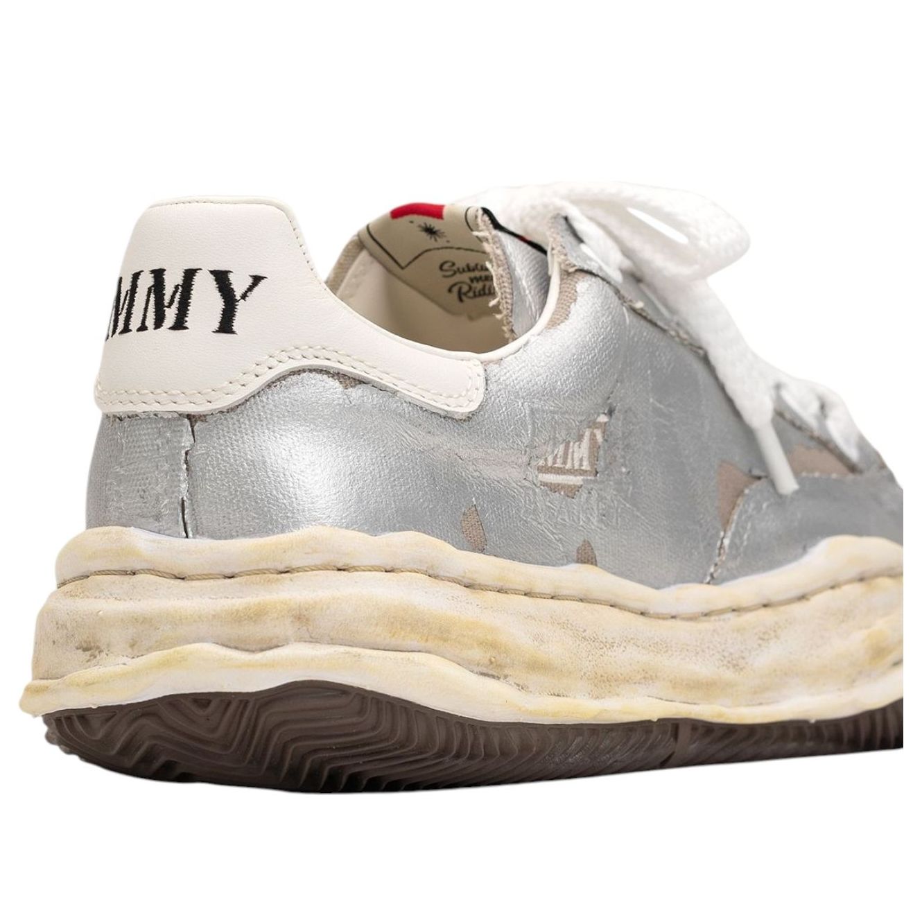 Maison MIHARA YASUHIRO BLAKEY OG Sole Film Attached Canvas Low 'Silver' A15FW727-SILVER