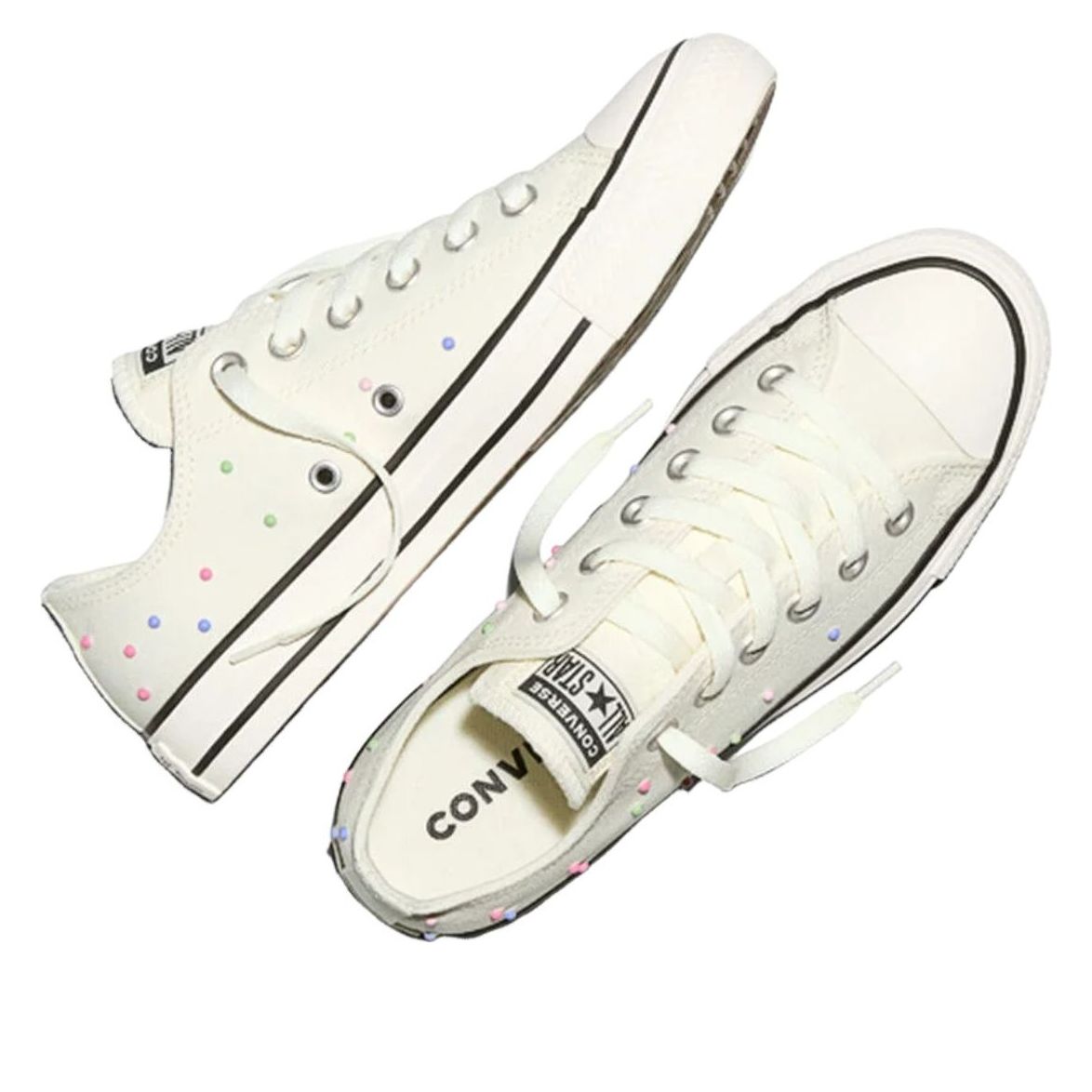 Converse Chuck Taylor All Star Mini Studs 'Egret Fresh Cut Green Pink' A17872F