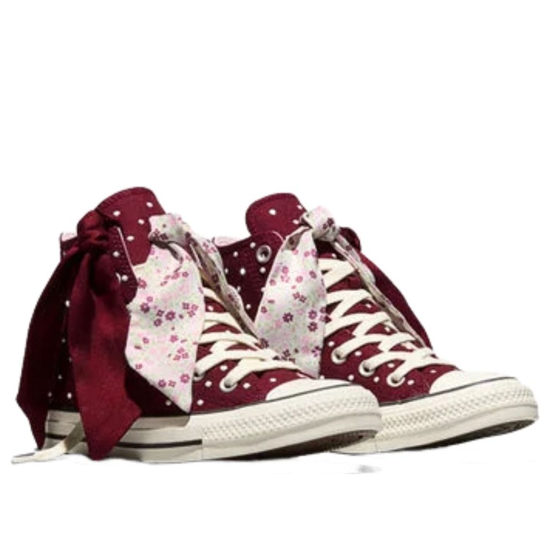 (WMNS) Converse Chuck Taylor All Star Scarf Bow 'Deep Bordeaux Egret' A19910C