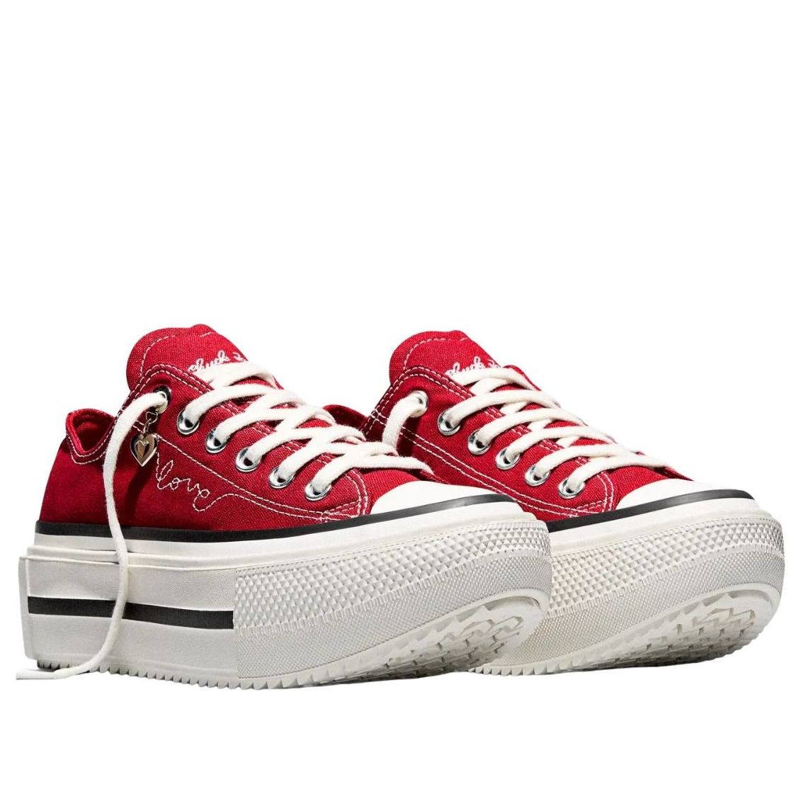 Converse Chuck Taylor All Star Hearts Lift Double Stack Low 'Days Ahead' A20659C